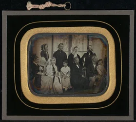Group Portrait of Ten Eynard-Lullin Family Members and Friends
